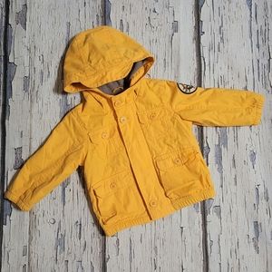 BABYGAP Yellow Coat Jacket Lined Baby Size 12-18 M Months